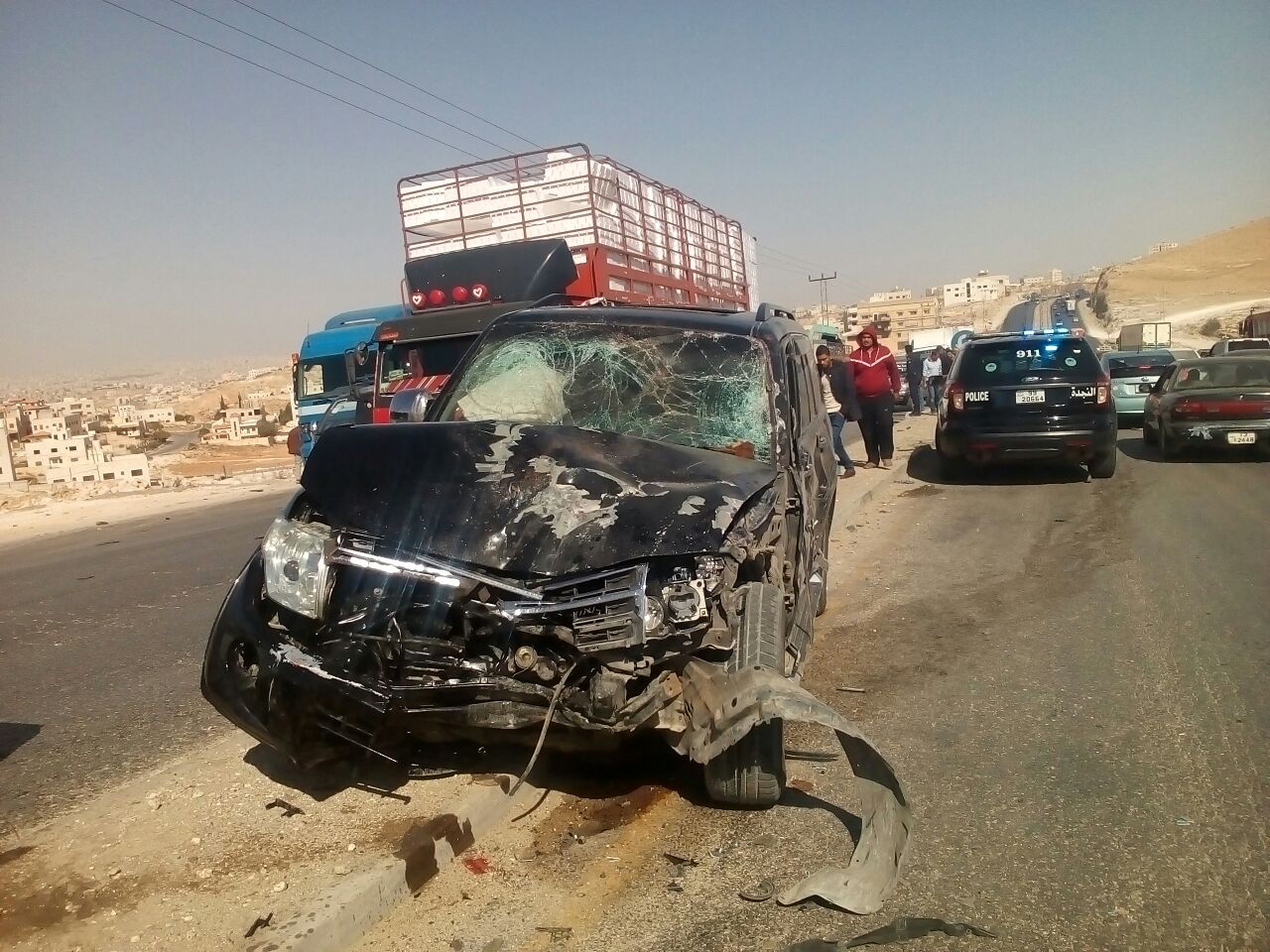 3 إصابات بحادث تصادم في الزرقاء