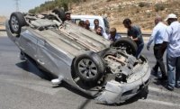إصابة (4) أشخاص بحادث تدهور في البلقاء