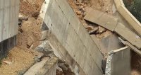 انهيار جدار استنادي في القويسمة