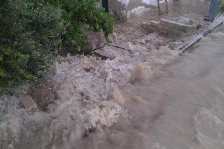 السيول تداهم 8 منازل بالشونة الشمالية
