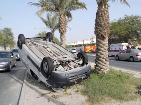 6 اصابات بـحادث تدهور في مادبا
