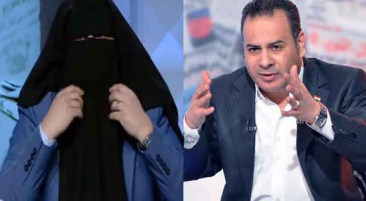 مذيع مصري يرتدي النقاب على الهواء .. فيديو