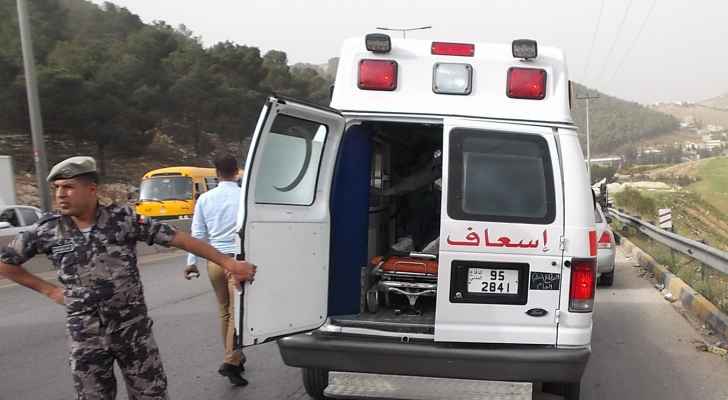 9 إصابات بحادثين منفصلين في الكرك واربد