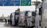 إعلام النظام: خروج أكبر موكب مقاتلين ومدنيين من الغوطة