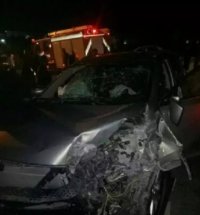 وفاة رئيس بلدية المزار السابق واصابة زوجته بحادث سير