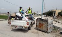 إربد: "بك اب" رئيس مجلس سوم يجمع النفايات