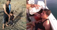 زوارق كتيبة حرس الحدود  تنقذ مواطنين من الغرق (صور)