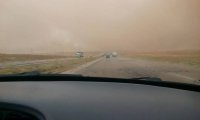 إغلاق على الطريق الصحراوي بسبب "الغبار"