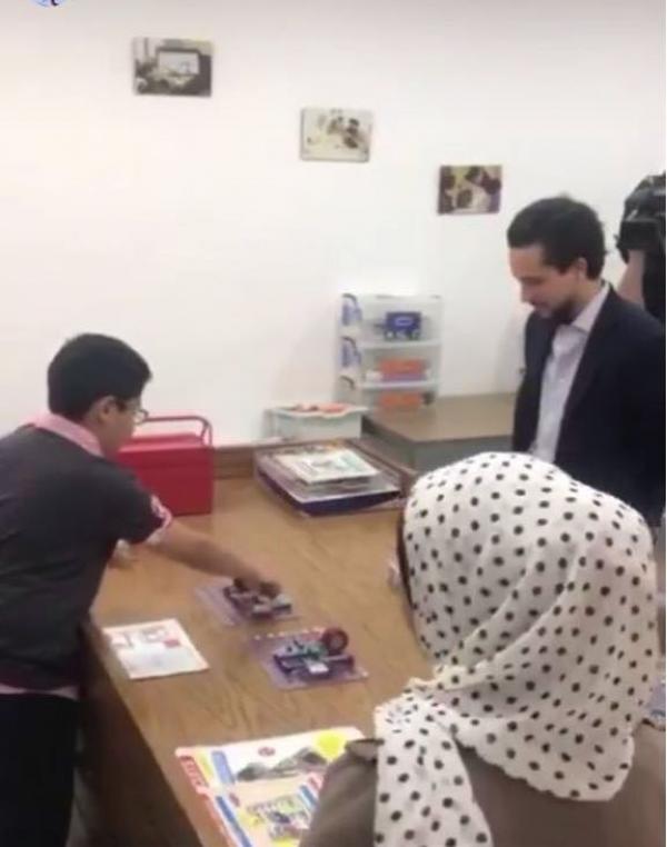 ولي العهد يزور نادي ابداع الكرك