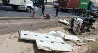 لا وفيات في حادث تصادم "مركبة تقل سجناء وشاحنة على الصحراوي