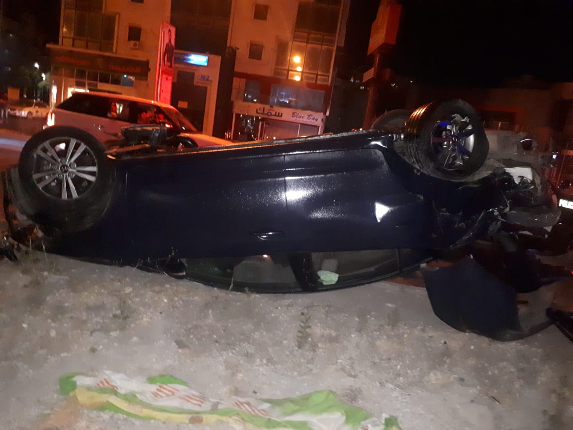 20 إصابة في 4 حوادث سير بعمان والبلقاء