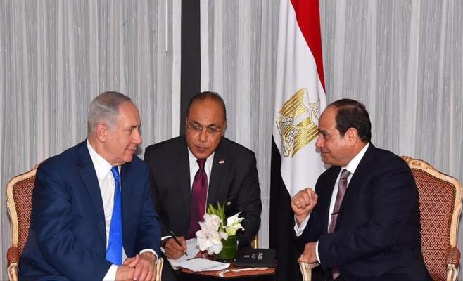 قناة الاحتلال : نتنياهو التقى السيسي سرا لبحث التهدئة في غزة