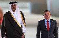 أمير قطر يعزي الملك عبدالله الثاني والشعب الأردني