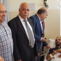 وفد من "مستثمري الاسكان" يعود مصابي الفحيص والسلط