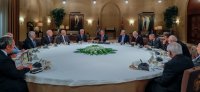 جلالة الملك عبدالله الثاني يستقبل وفدا من مجلس أمناء جمعية الشؤون الدولية