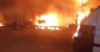 إصابة ثلاثة أطفال بحريق منزل في جبل القصور