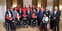 الملك يستقبل أعضاء فريق الهيئة الهاشمية للمصابين العسكريين