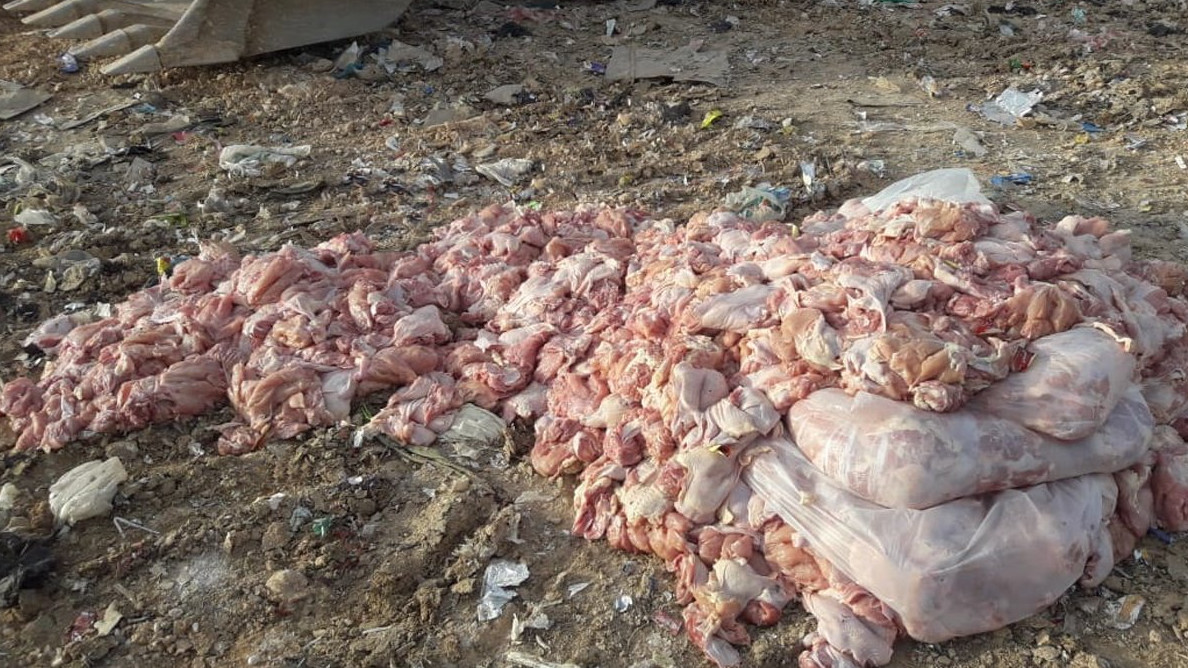 ضبط طن من الدجاج الفاسد في مأدبا