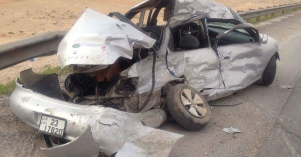 شاهد .. 4 وفيات اثر حادث تصادم في اربد