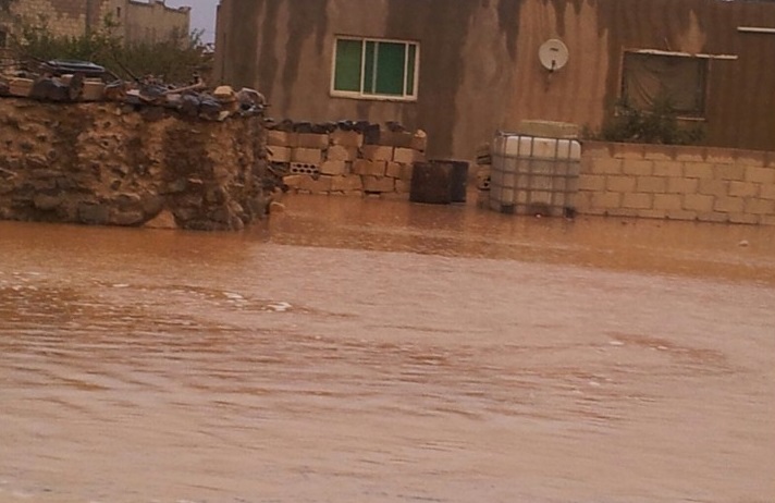 سيول تداهم منازل في عجلون