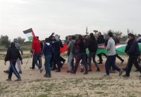 33 اصابة برصاص الاحتلال على حدود غزة