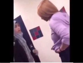 بالفيديو ... الاعتداء على لاجئة سورية في أمريكا
