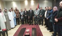 وفد وزارة الشباب بتجمع نصرة القدس في فلسطين