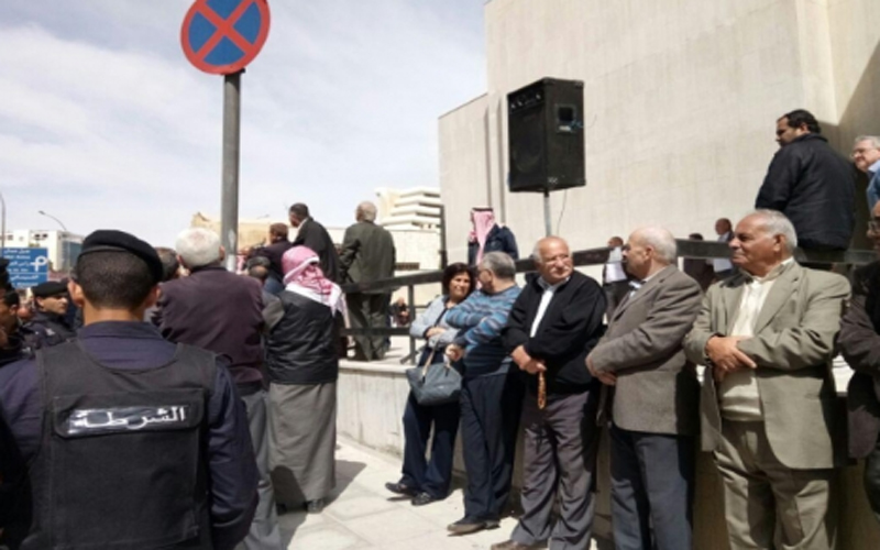 اعتصام المتقاعدين العسكريين في دابوق