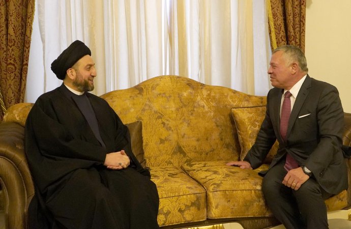 الملك يلتقي رئيس تحالف الإصلاح والإعمار في العراق