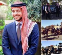 بالفيديو والصور.. ولي العهد الامير الحسين في السلط