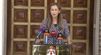 غنيمات تعقد مؤتمرا صحفيا