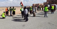 متعطلو العقبة يواصلون مسيرتهم باتجاه عمان