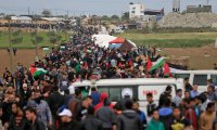 "مليونية الأرض" تسجل 33 اصابة في غزة 