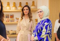 الملكة رانيا تلتقي سيدة تركيا الاولى