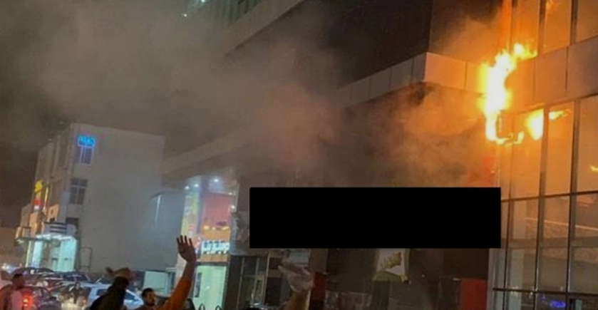 اصابتين بحريق مطعم في طبربور 