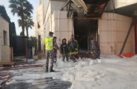 بالصور .. 4 إصابات بحريق شبّ في مستودع أدوية بالبيادر