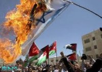 وقفة شعبية وحرق العلم "الاسرائيلي" في الكرك ..صور
