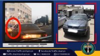ضبط سائق مركبة عرض حياة طفله للخطر (فيديو)
