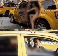 العارية وسائق التكسي