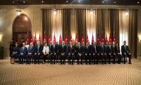 الوزراء المغادرون في حضرة الملك عند الساعة الثانية عشرة والربع