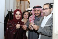 افتتاح معرض الفنانة القطرية لينا العالي في عمان