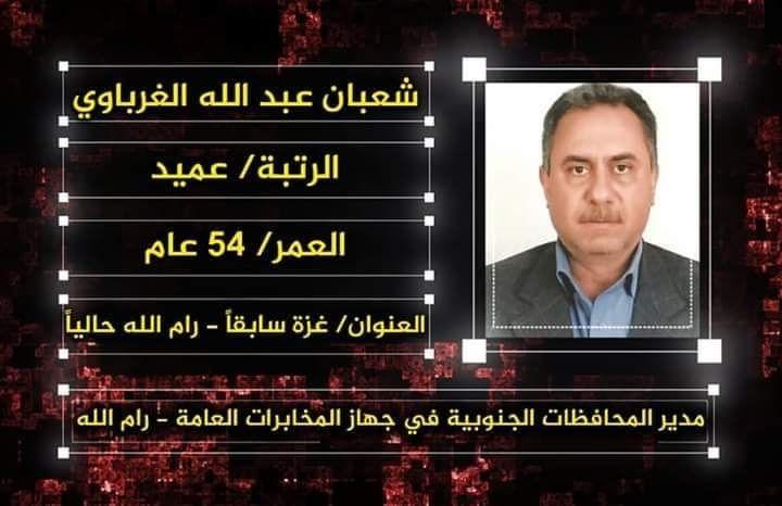 تسريب مكالمة بين عميد فلسطيني وضابط بالشاباك