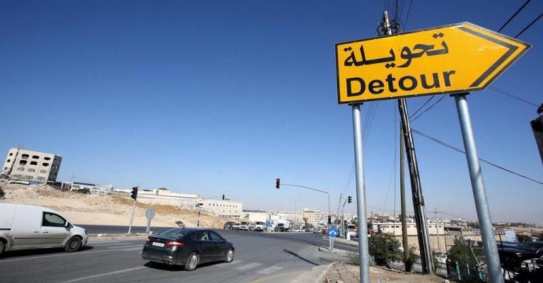 تحويلات سير على اوتوستراد عمان الزرقاء