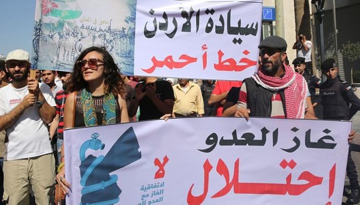 66 % من الاردنيين مع الغاء اتفاقية الغاز