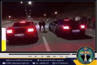 ضبط سائقين أجريا سباقاً على الشارع العام في  اربد