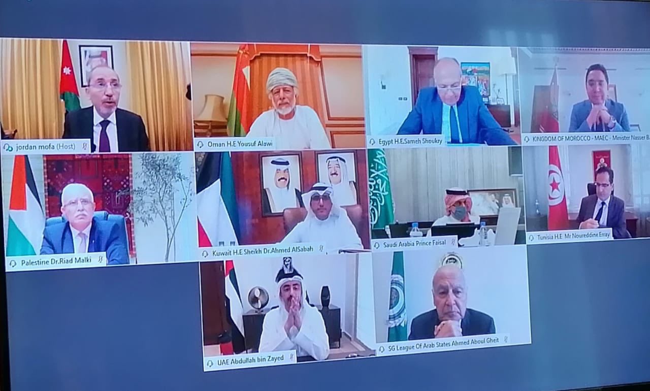 وزراء الخارجية العرب: رفض ضم أي جزء من الأراضي الفلسطينية المحتلة(صور)