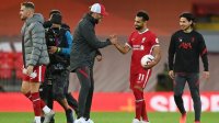 ليفربول يحتفل بتسجيل صلاح 52 هدفا في 63 مباراة في معقل "الريدز" (فيديو وصور)