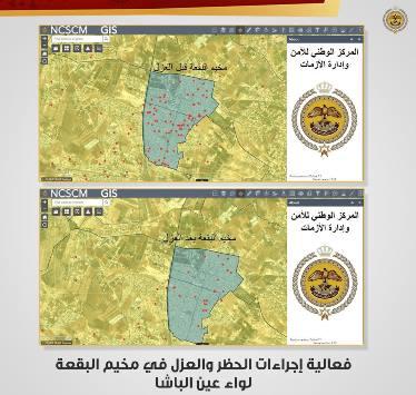 تراجع إصابات كورونا في مخيم البقعة بعد عزله