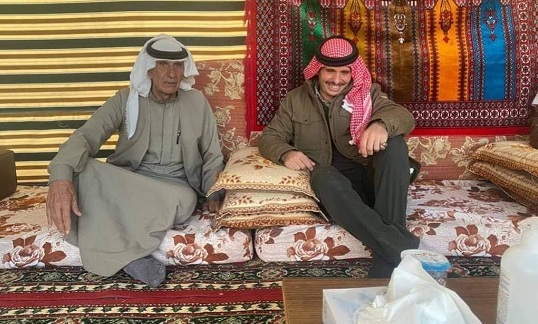 الأمير حمزه بضيافة وجهاء في الراجف بالبترا (صور)