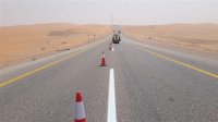 صيانة طارئة مؤقتة لطريق القسطل – الجيزة